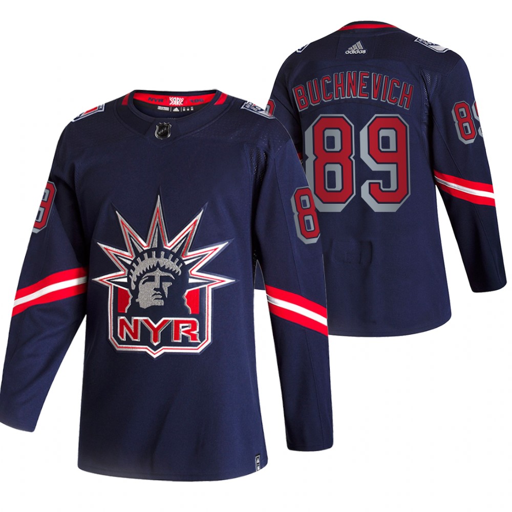 2021 Adidias New York Rangers #89 Pavel Buchnevich Navy Men Reverse Retro Alternate NHL Jersey->anaheim ducks->NHL Jersey
